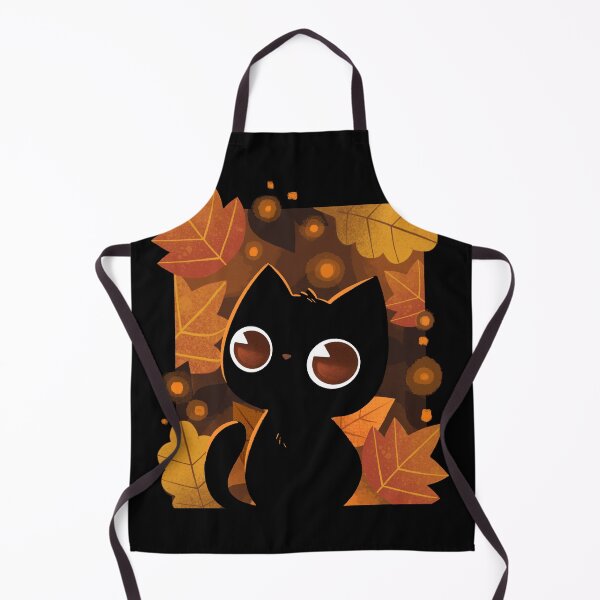 Item preview, Black Cat in Autumn Leaves designed and sold by ricolaa.