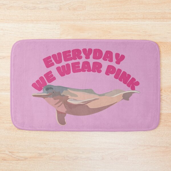 Item preview, P is for Pink Amazon River Dolphin,Amazon River Dolphin Artwork – Pink Boto Illustration and Freshwater Wildlife Design designed and sold by PrettylittlepastelUk.