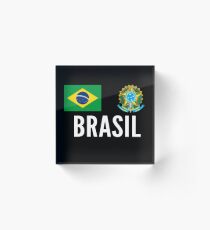 Brazil World Soccer Cup Jersey World Football Cup 2018 Acrylic Block