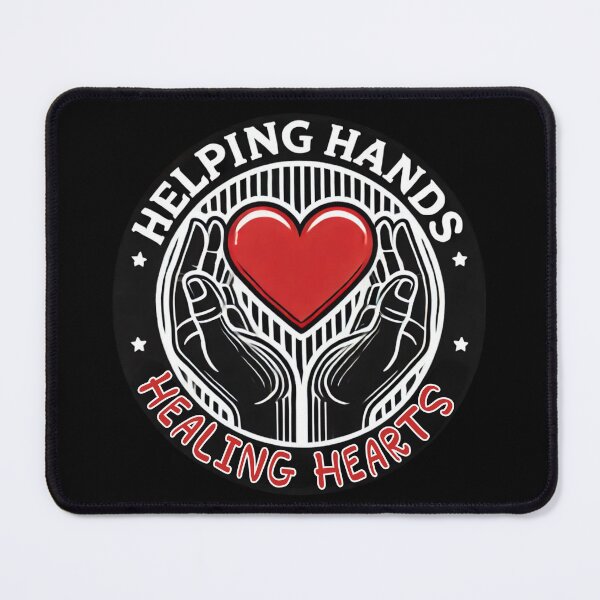 Item preview, Helping Hands Healing Hearts Caregiver Tee designed and sold by BlankCanvasHaHa.