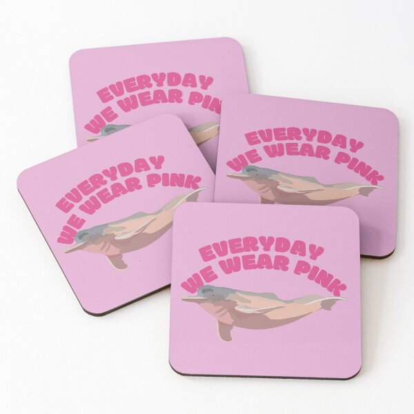Item preview, P is for Pink Amazon River Dolphin,Amazon River Dolphin Artwork – Pink Boto Illustration and Freshwater Wildlife Design designed and sold by PrettylittlepastelUk.