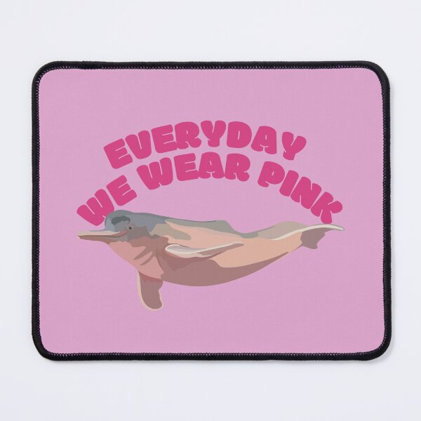 Item preview, P is for Pink Amazon River Dolphin,Amazon River Dolphin Artwork – Pink Boto Illustration and Freshwater Wildlife Design designed and sold by PrettylittlepastelUk.