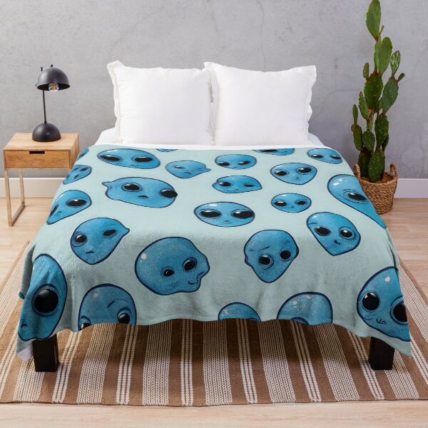 Item preview, Blue Alien Head Pattern designed and sold by Have Mercy.