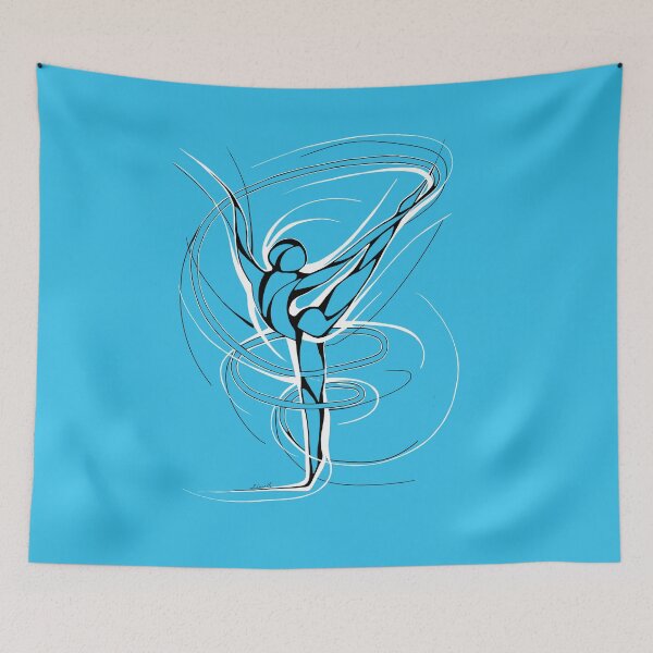 Item preview, Rhythmic gymnast with ribbon designed and sold by LEONELLI Ghyslaine.