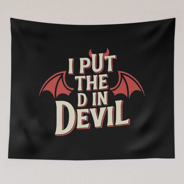 Item preview, I Put the D in Devil Funny Halloween Design designed and sold by NexaArts.