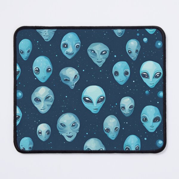Item preview, Blue Alien Head Pattern designed and sold by Have Mercy.