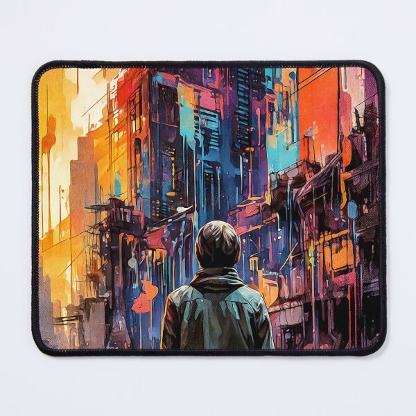 Item preview, poetic scifi fantasty urban painting designed and sold by Johann Brangeon.