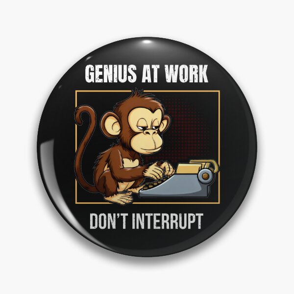 Item preview, Don't Interrupt the Monkey Maestro designed and sold by SplashTastic.