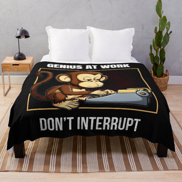 Item preview, Don't Interrupt the Monkey Maestro designed and sold by SplashTastic.