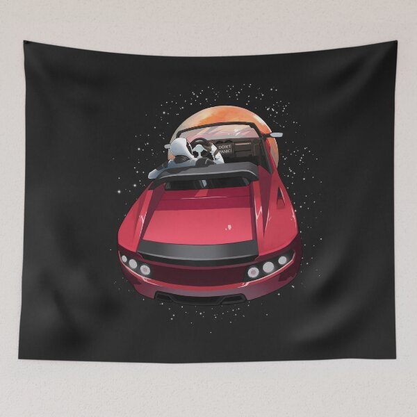 Item preview, SpaceX Starman - Don't Panic - Tesla Roadster - Elon Musk designed and sold by elonscloset.