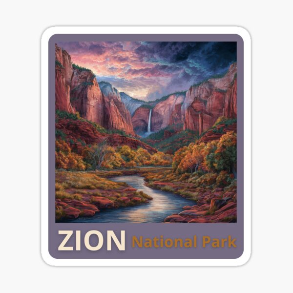 Vista previa del artículo con la obra «Otoño en el Parque Nacional Zion», diseñado y vendido por CraftedDesign5.