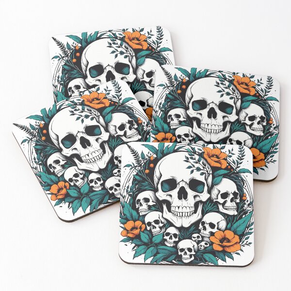 Item preview, Dark Florals - Skulls in Bloom designed and sold by Artemyx Studio.
