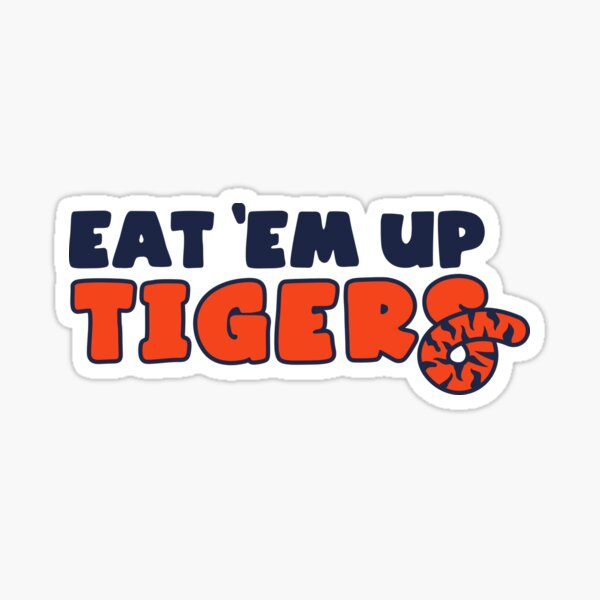 Item preview, Eat ‘Em Up Tigers designed and sold by Nerdy mitten.