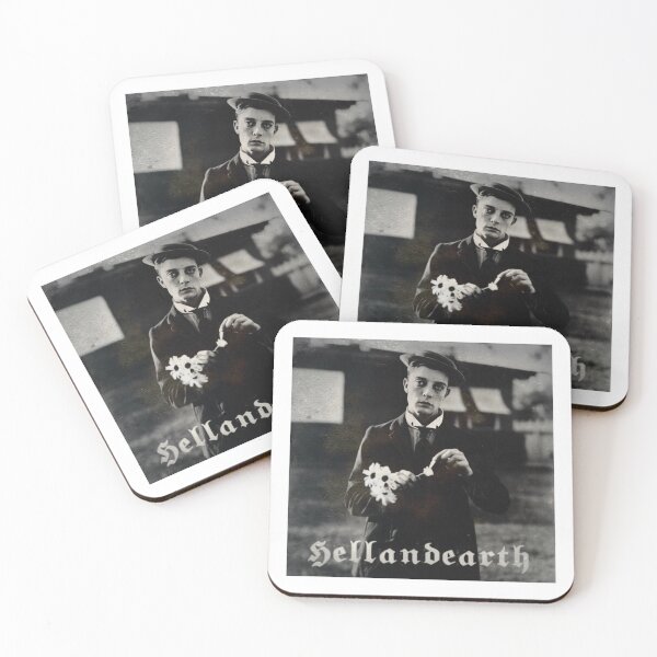 Item preview, Hell and Earth - Buster Keaton logo square designed and sold by Hellandearth.