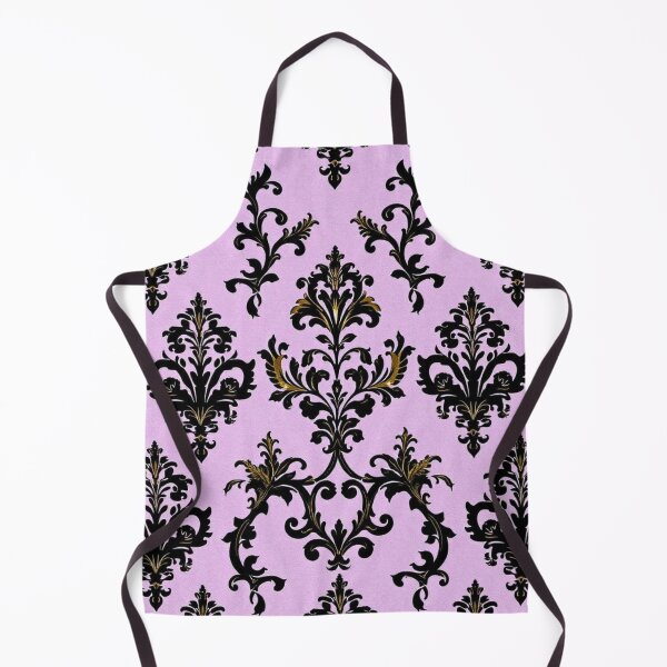 Item preview, Lavender, Gold & Black Damask designed and sold by DesignsByPrnces.