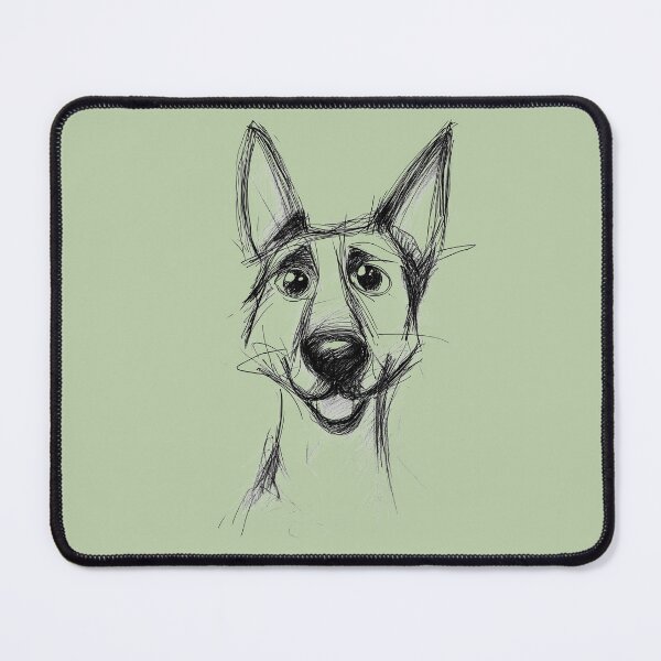 Item preview, German Shepard Dog Sketch designed and sold by MaryFiore.
