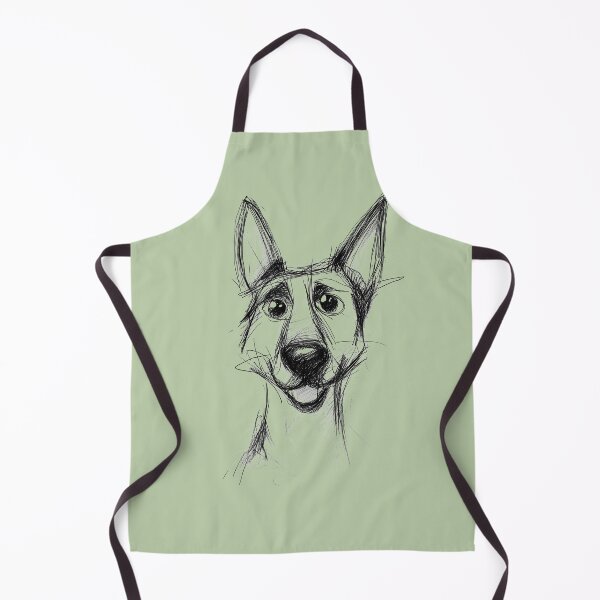 Item preview, German Shepard Dog Sketch designed and sold by MaryFiore.