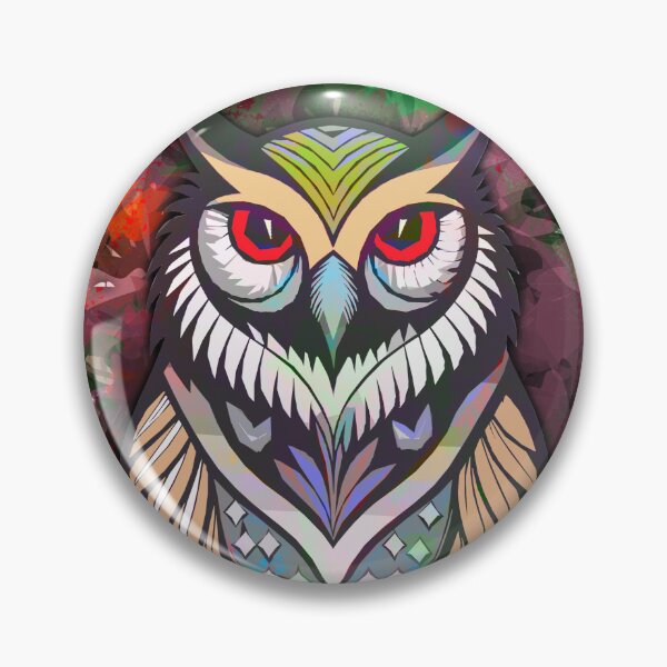 Item preview, Mystical night owl with red eyes designed and sold by navarraspain.