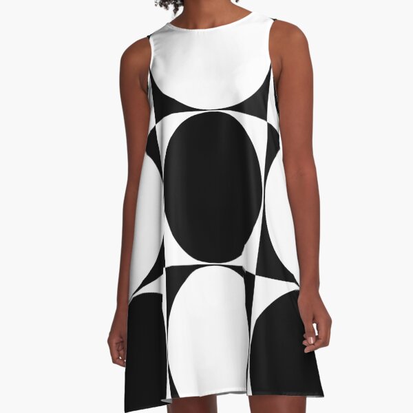 Item preview, 60's Retro Big Dots in Black and White designed and sold by MellowCat.