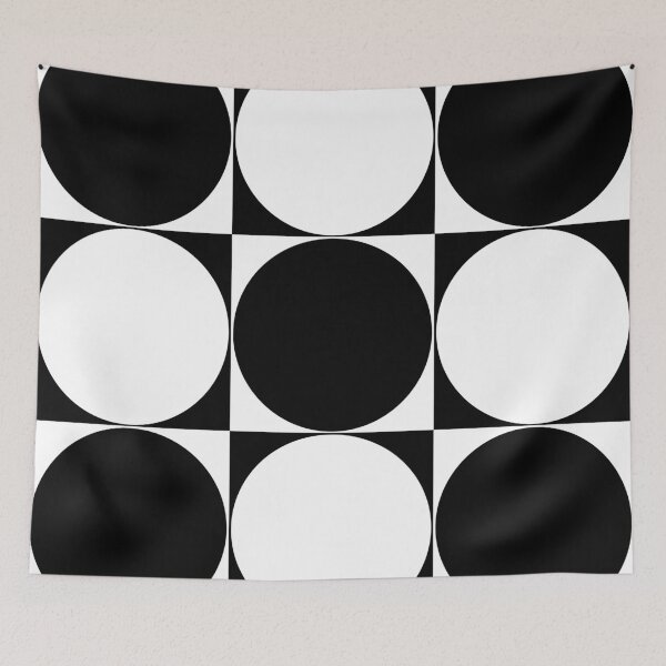 Item preview, 60's Retro Big Dots in Black and White designed and sold by MellowCat.