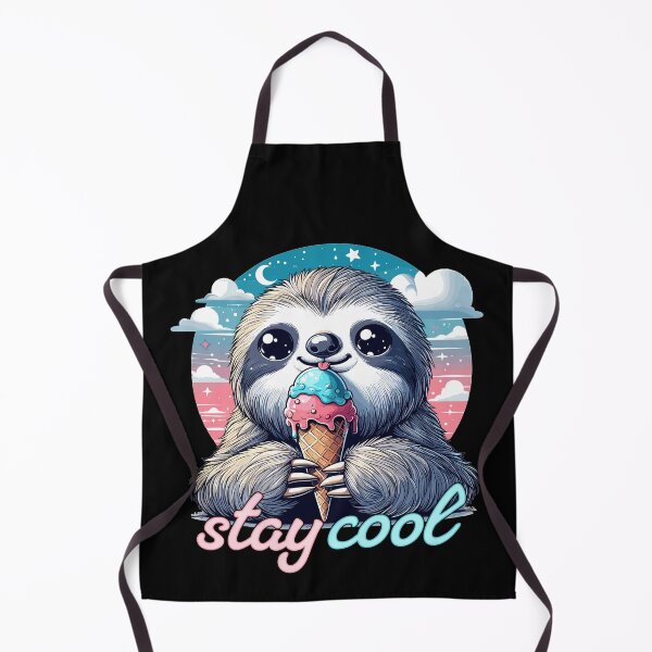 Item preview, Stay Cool Cute Sloth with Ice Cream Gift designed and sold by Pineapple-Tree.