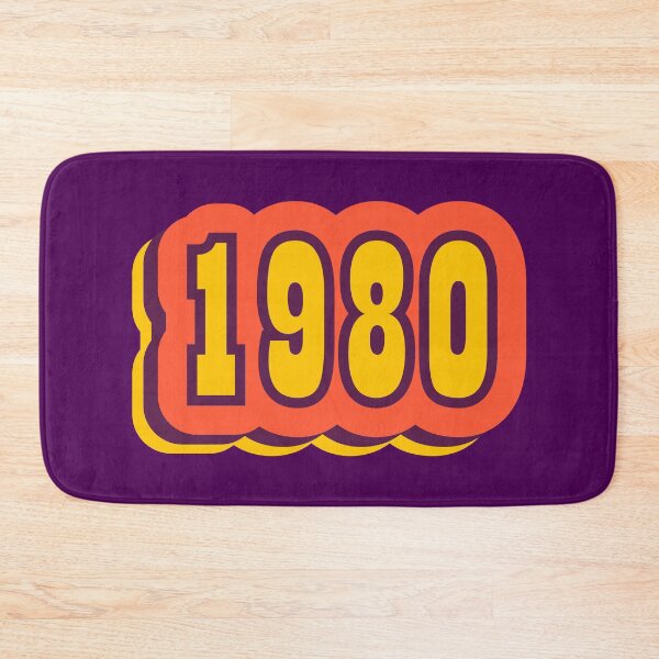 Item preview, 1980 Retro Typography, Vintage Birth Year Style designed and sold by ArtNoveltee.