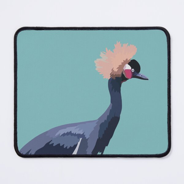 Item preview, B is for Black Crowned Crane,Black Crowned Crane – Stunning African Wetland Bird Illustration designed and sold by PrettylittlepastelUk.