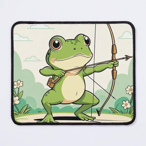 Item preview, Green Archer Frog with Arrow designed and sold by Atlantico54.