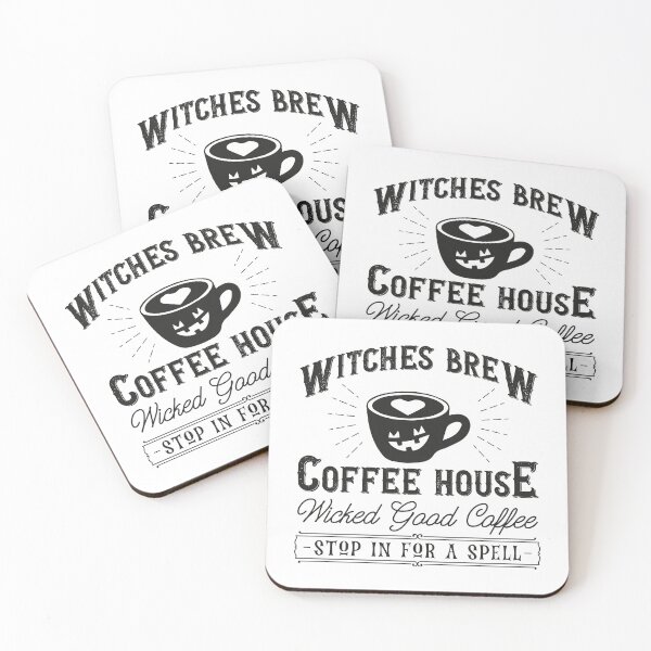 Item preview, Witches brew coffee house vintage sign designed and sold by CleanDecor.