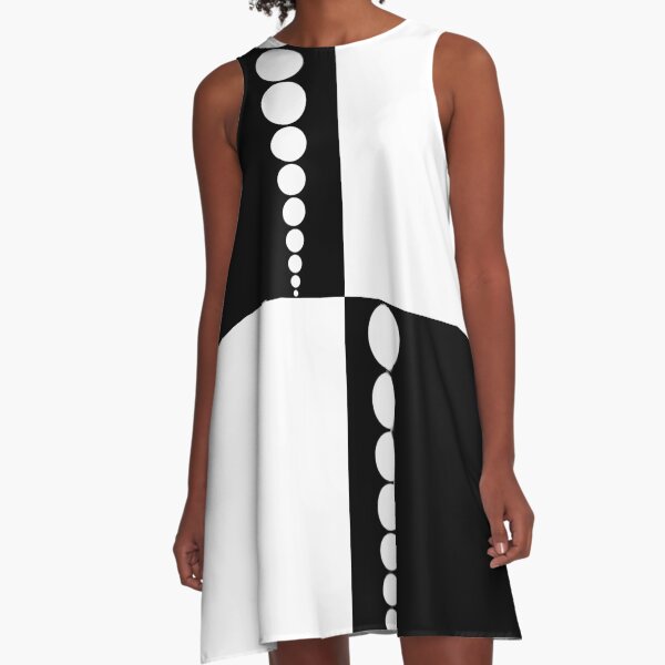 Item preview, 60's Retro Mod Squares and Dots in Black and White designed and sold by MellowCat.