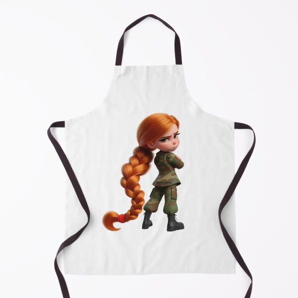 Item preview, Serious Girl with Long Red Braid in Soldier's Outfit designed and sold by Hungry-Murphy.