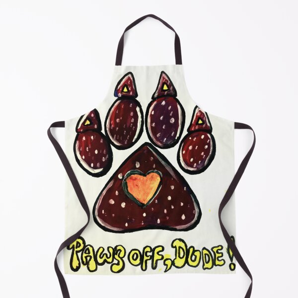 Item preview, Funny PAWS OFF, DUDE! Design designed and sold by TaimoorKhan44.
