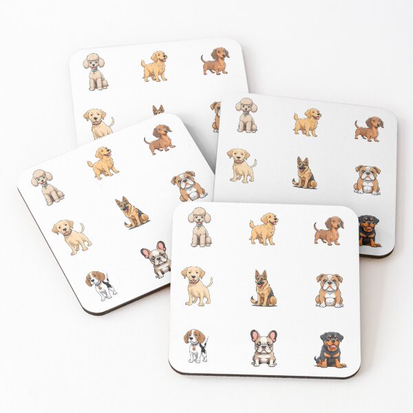 Artikelvorschau, Süßes lustiges Hundeblatt - Hundeset entworfen und verkauft von GoldenPattern.