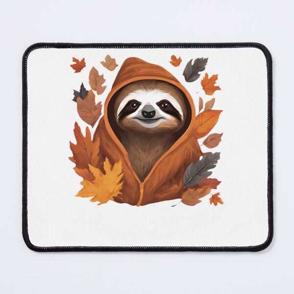 Item preview, Cozy sloth enjoying autumn vibes designed and sold by katgosnice.