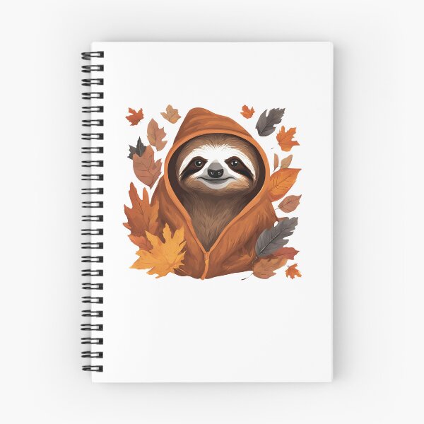 Item preview, Cozy sloth enjoying autumn vibes designed and sold by katgosnice.