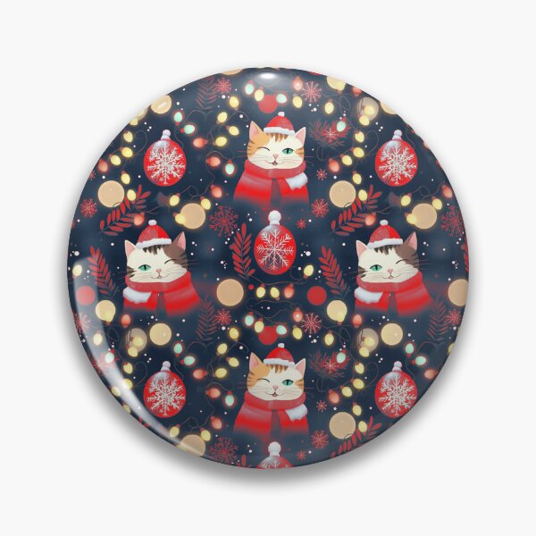 Item preview, Red Christmas Lights Cat Pattern | Matching Family Winter Outfit designed and sold by PinkGoddessLove.