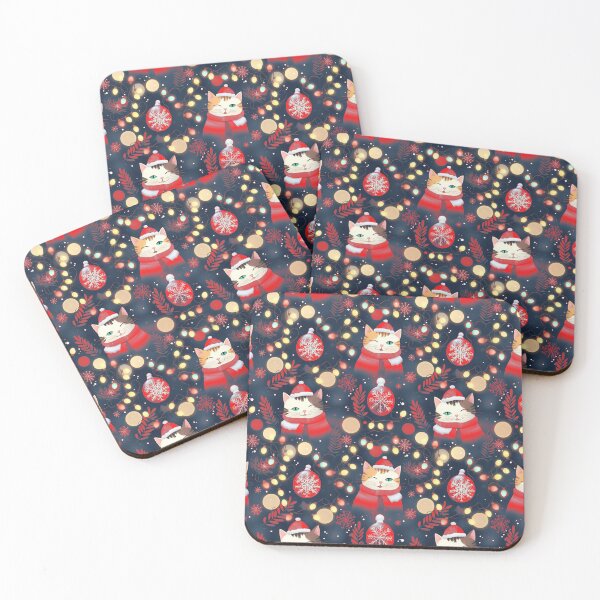Item preview, Red Christmas Lights Cat Pattern | Matching Family Winter Outfit designed and sold by PinkGoddessLove.
