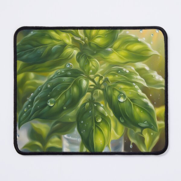 Item preview, Fresh Basil in Glass Vase designed and sold by CalmnessbyChoice.