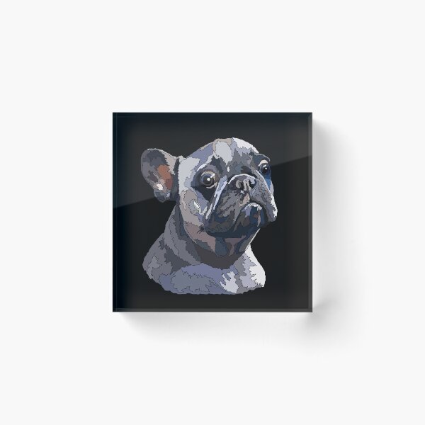 Item preview, Blue French Bulldog Creazy Frenchie designed and sold by Just-Arts-4U.