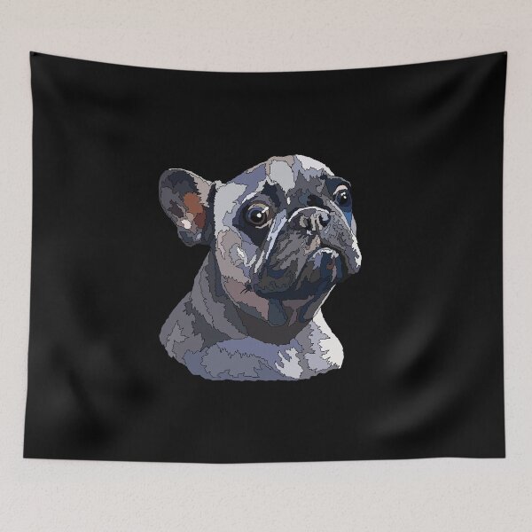 Item preview, Blue French Bulldog Creazy Frenchie designed and sold by Just-Arts-4U.