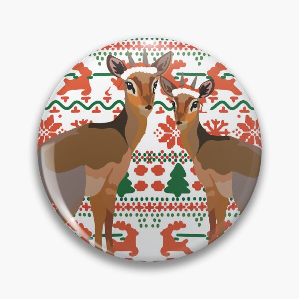 Item preview, Christmas Zoo Dik Dik,Christmas Zoo Dik-Dik Illustration – Festive and Cute African Antelope Artwork designed and sold by PrettylittlepastelUk.