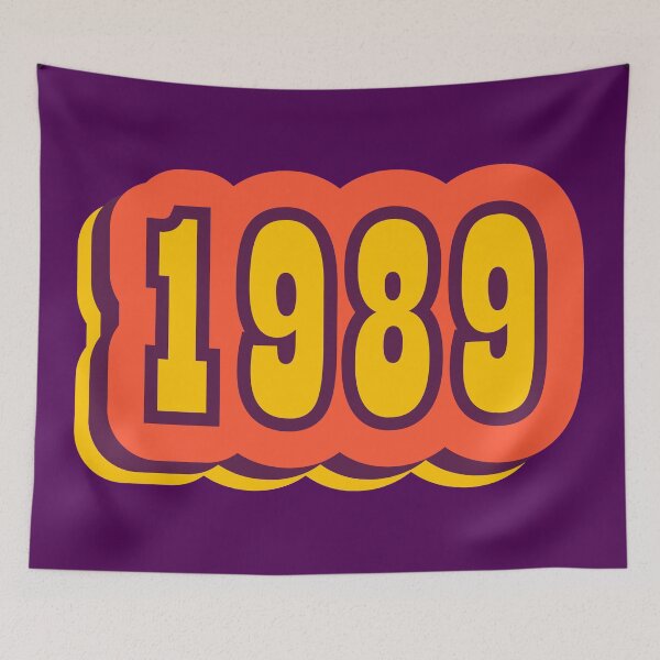 Item preview, 1989 Retro Typography, Vintage Birth Year Style designed and sold by ArtNoveltee.