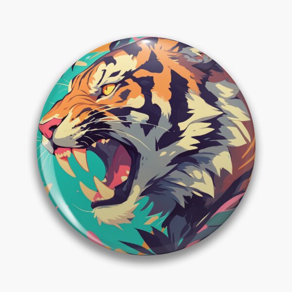 Artikelvorschau, Tiger, wütender Tiger, schöner Tiger entworfen und verkauft von PatternFly.