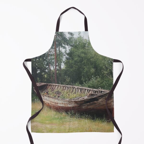 Artikelvorschau, Pensioniertes Boot in einem Feld Ölgemälde Naturkunst entworfen und verkauft von rexsumma.