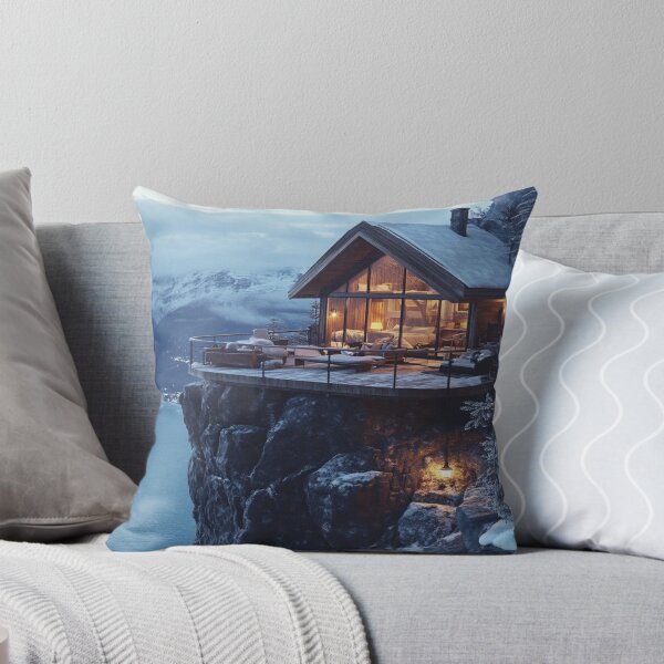 Item preview, Cosy Holidays Art Inspired by Idyllic holiday scenes Cosy Mountain Chalet designed and sold by CDC40.