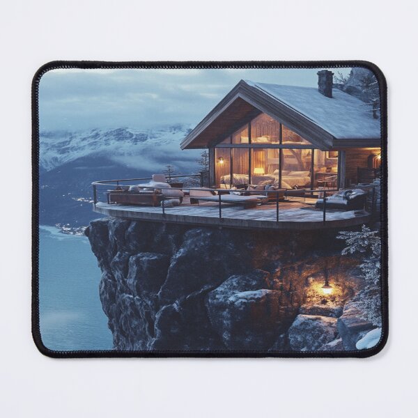 Item preview, Cosy Holidays Art Inspired by Idyllic holiday scenes Cosy Mountain Chalet designed and sold by CDC40.