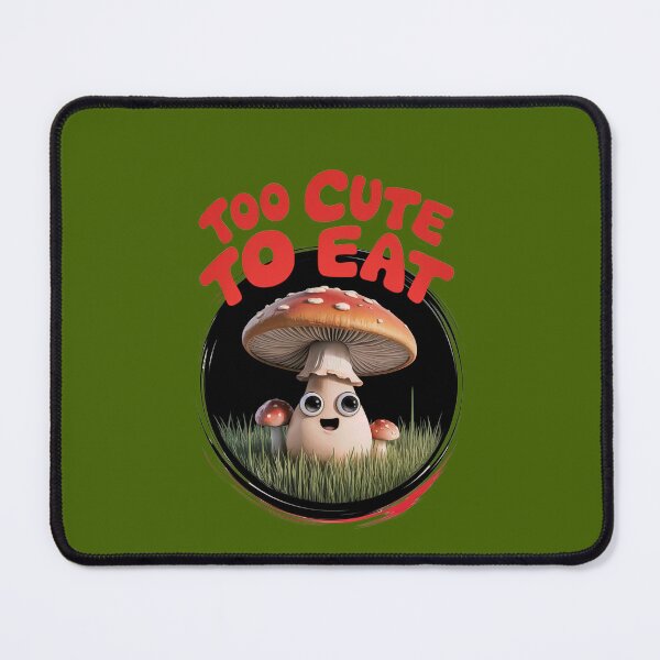 Item preview, Too Cute to Eat - Adorable Mushroom designed and sold by MilicaT.