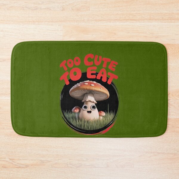 Item preview, Too Cute to Eat - Adorable Mushroom designed and sold by MilicaT.