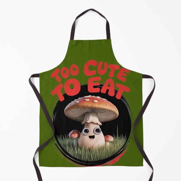 Item preview, Too Cute to Eat - Adorable Mushroom designed and sold by MilicaT.