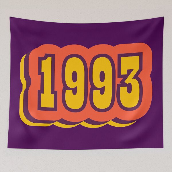 Item preview, 1993 Retro Typography, Vintage Birth Year Style designed and sold by ArtNoveltee.